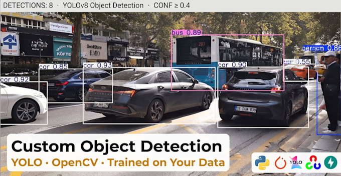 do object detection, yolo, computer vision, opencv projects in python