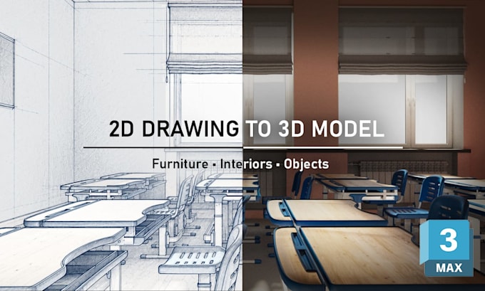 convert 2d drawings into 3d models