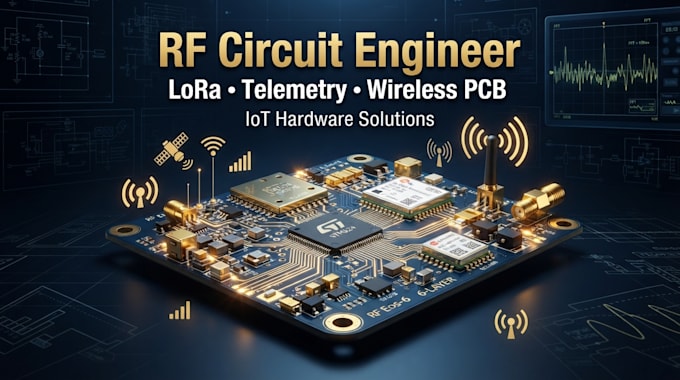 design rf circuits, lora tracking, telemetry pcb systems,iot wireless hardware