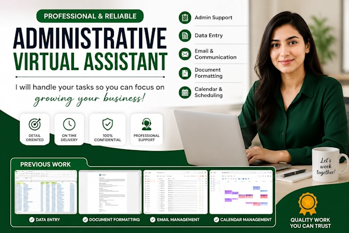be your professional administrative virtual assistant for business support