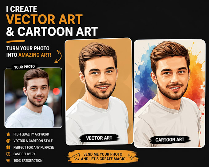 do cartoon portrait arts