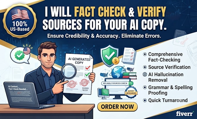 fact check and verify sources for your ai copy