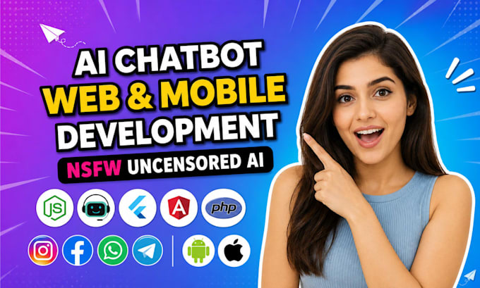 develop uncensored nsfw ai app, ai chatbot or saas