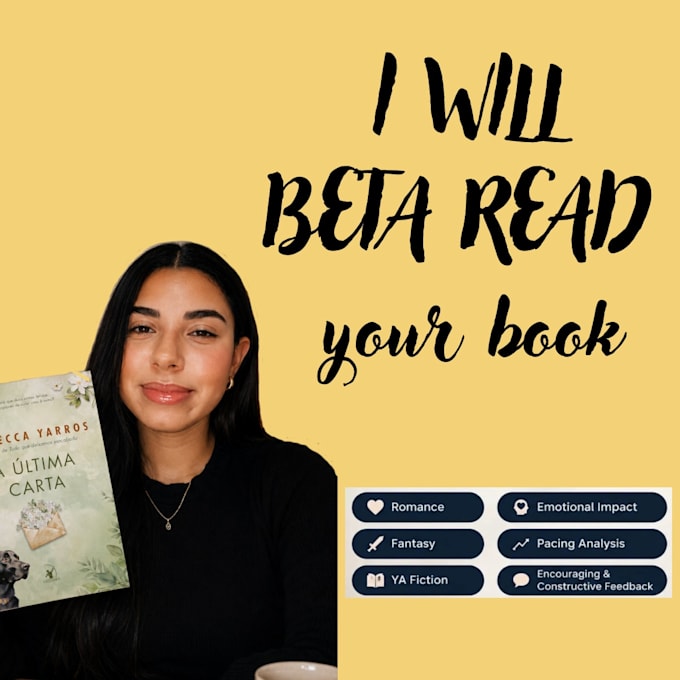 beta read your romance, fantasy or ya novel