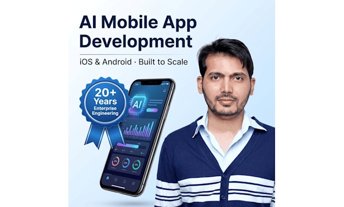 develop an ai powered mobile app for android and ios with a backend