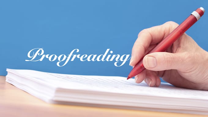do proofreading, content writing