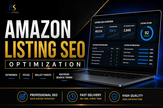 create and optimize amazon product listing with SEO