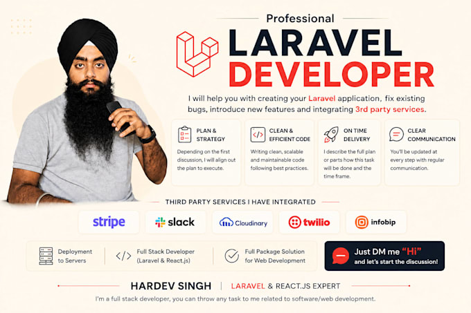 be your full stack laravel developer and backend architect expert