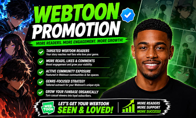 promote your webtoon, webcomic, or manga on tapas, voyceme
