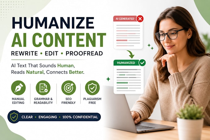 humanize ai content, rewrite ai text and edit content