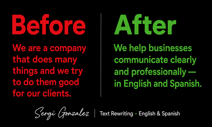 rewrite and improve your text to sound professional