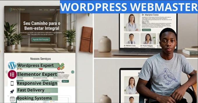 creat or redesign a professional wordpress website using elementor