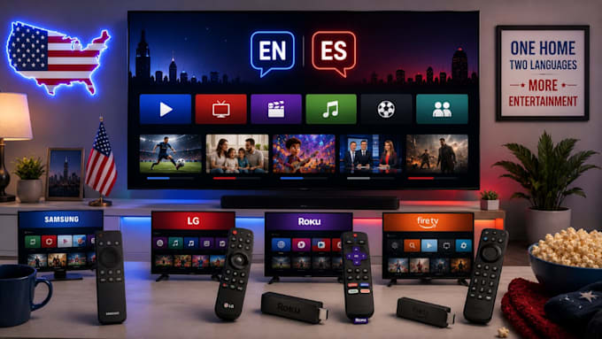 craft a luxury custom iptv smart TV experience for lg, samsung and roku IOS, app