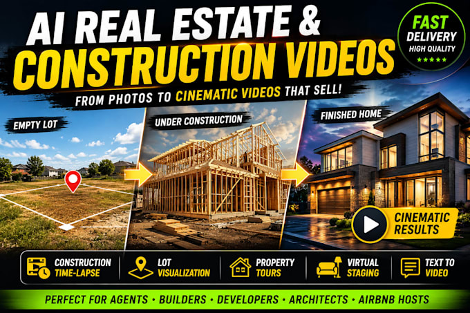 create construction time lapse video, real estate