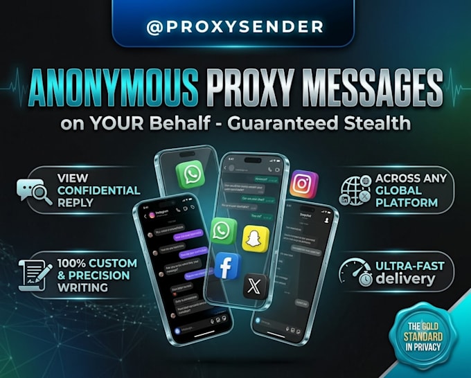 send anonymous message on your behalf