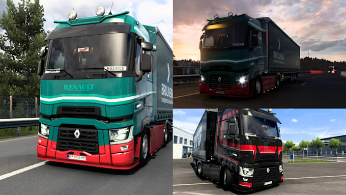 make custom trailer, liveries, trucks, custom ets2 mod, ats mod, ets skin, track