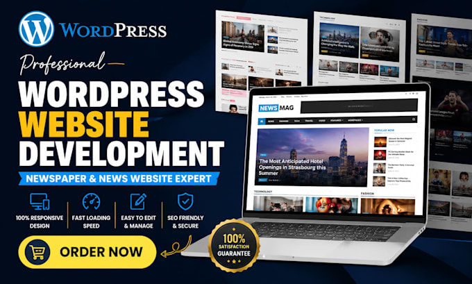develop perfect wordpress website development, wordpress newspaper website