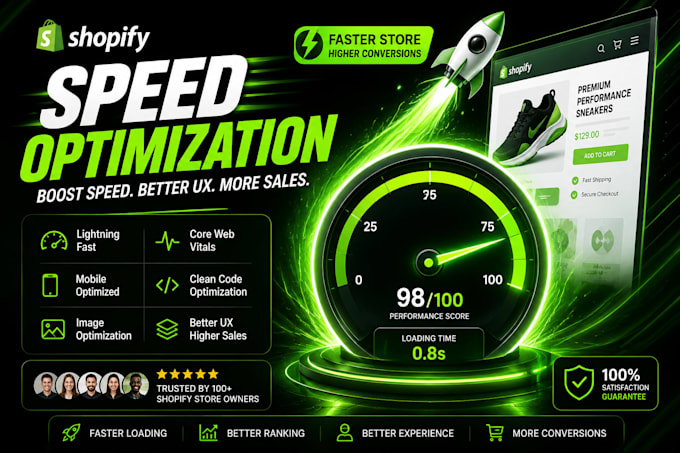 optimize shopify speed, page speed, core web vitals and store performance