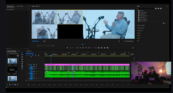do video podcast editing including reels