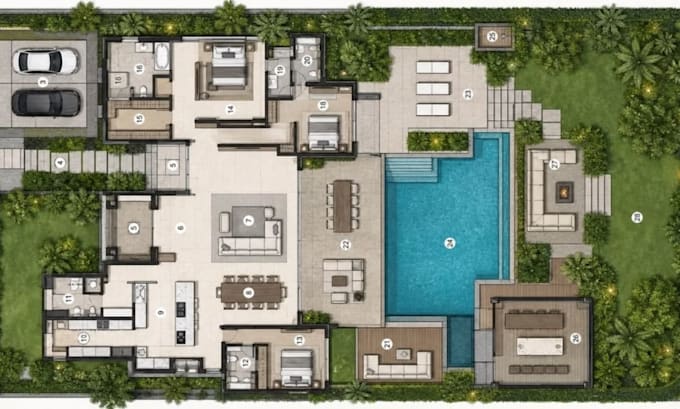do 2d landscape design, backyard, pool, garden, site plan or cad for permits