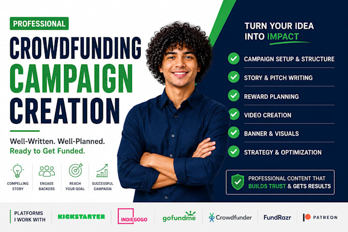 do crowdfunding campaign creation and crowdfunding campaign promotion