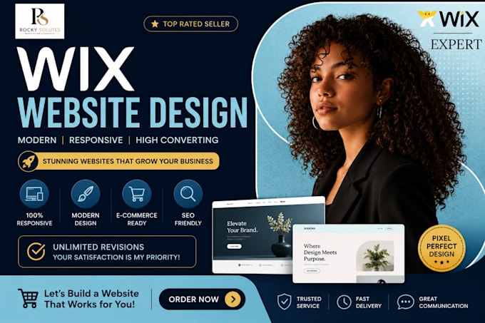 design, develop or redesign your business, ecommerce wix website