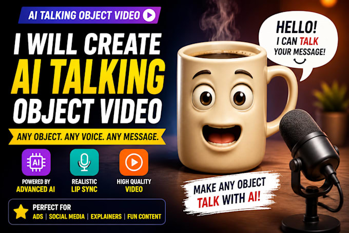 create viral ai talking fruit videos, ai talking object video for ads