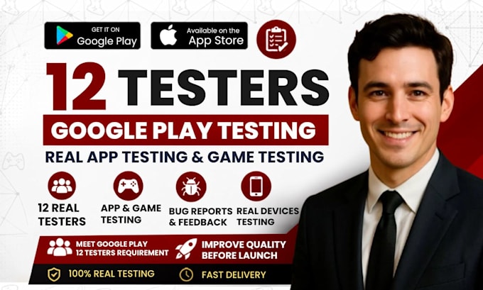 text 12 testers for google play closed testing for 14 days app review or testing