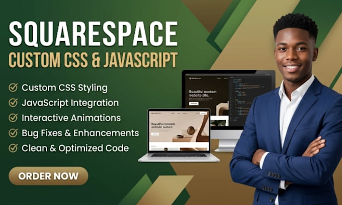 customize squarespace website with HTML CSS and javascript
