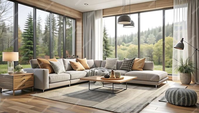 interior design, 3d rendering, kitchen design and 3d modeling service