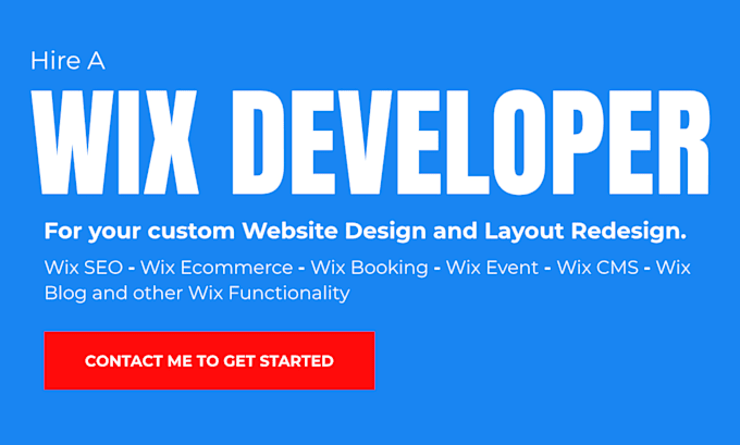 be your wix developer, wix site redesign, update or edit wix website, wix expert
