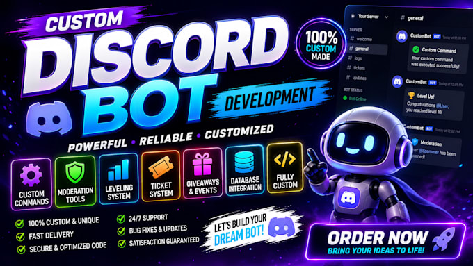 create a custom discord bot from scratch