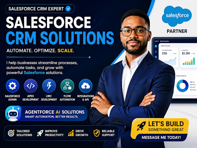 salesforce crm ai salesforce admin salesforce developer apex lwc crm automation