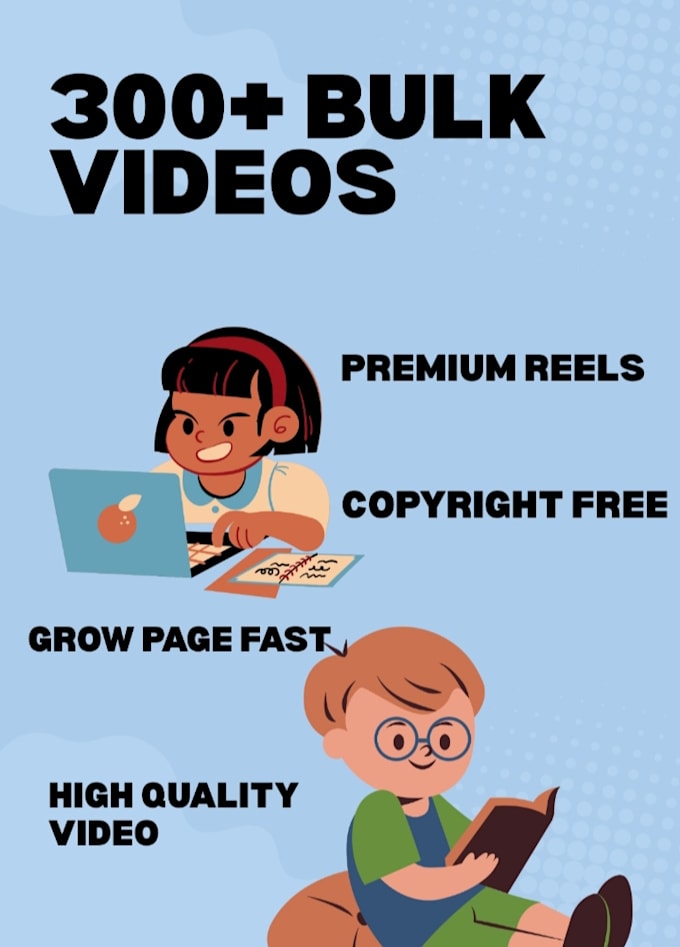 provide 300 bulk faceless reels and shorts bundle