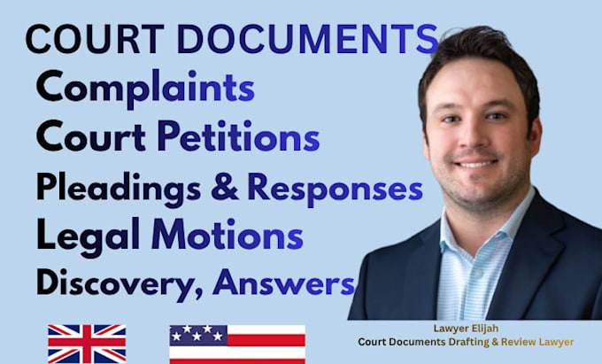 professionally draft motion, complaint, petition or lawsuit