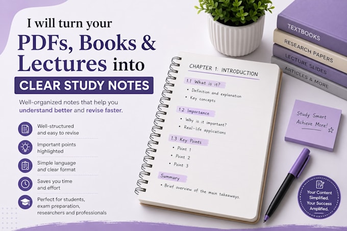 create study notes, mindmaps, flashcards from your documents