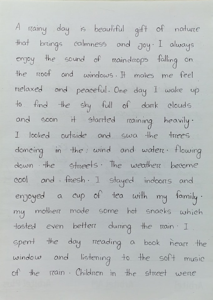 provide neat handwriting services