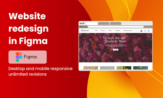 design a modern responsive website UI UX in figma