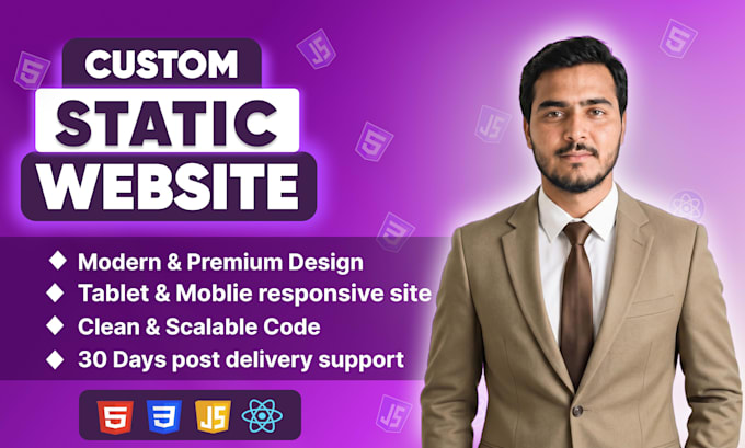 design a top tier static website