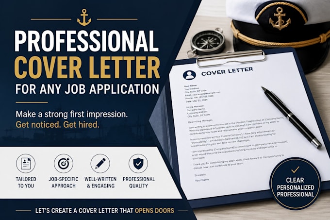 write a professional cover letter for any job application