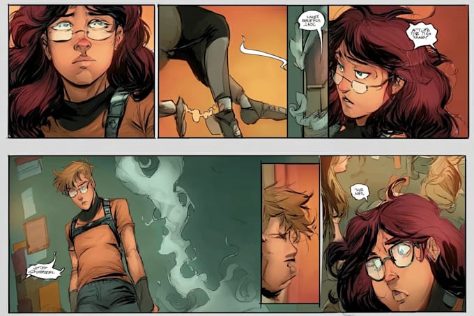 create custom comic strip, graphic novel and comic book art