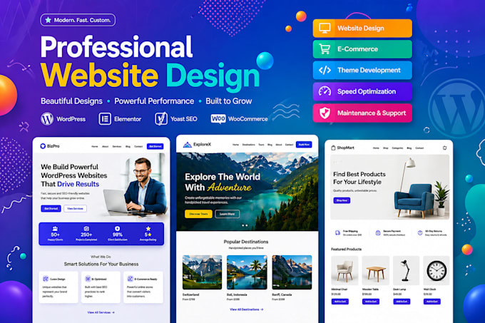 design a modern figma website design, landing page, or product page