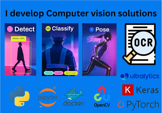 do computer vision, ocr, image processing, yolo, python