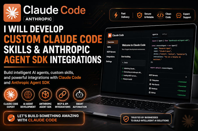 develop custom claude code skills and anthropic agent sdk integrations