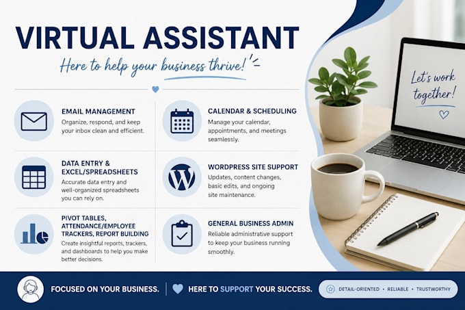 be your virtual admin assistant for email and excel