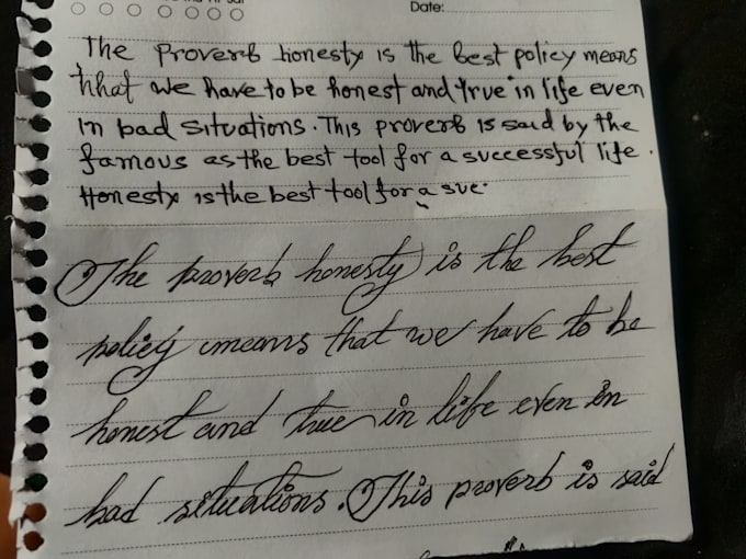 write anything with my handwriting