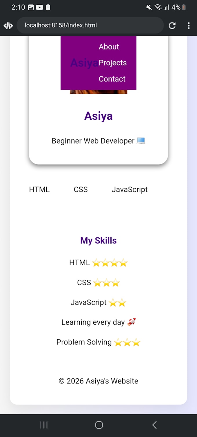 create a responsive HTML CSS website