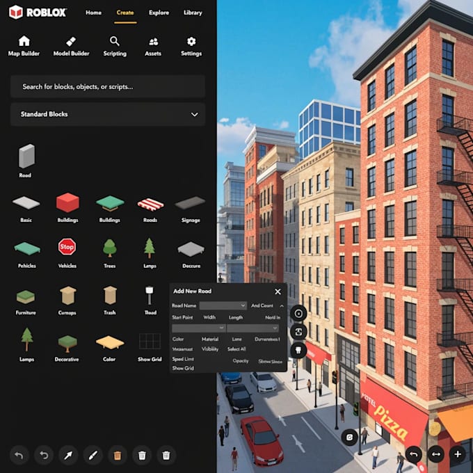 roblox map builder, roblox city map design and game maps