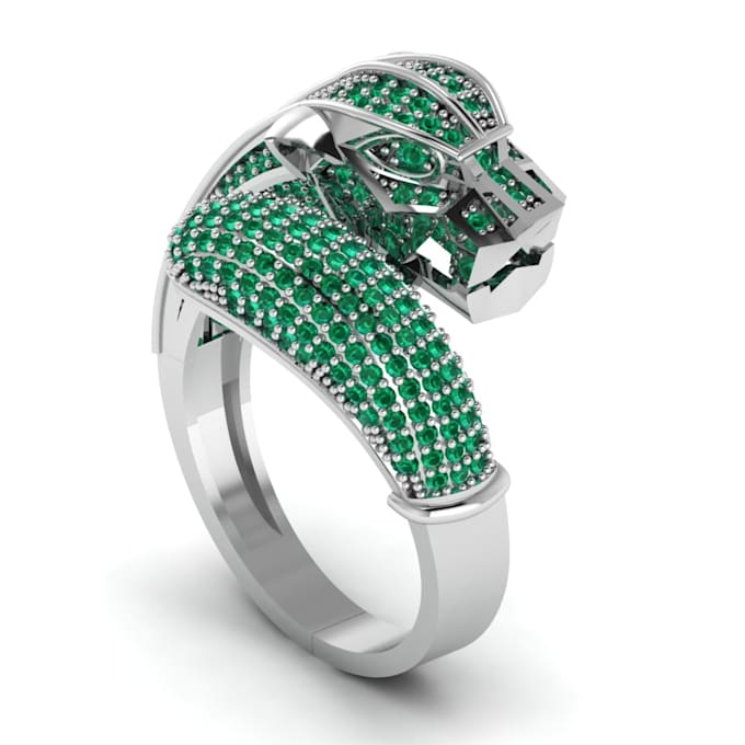 ring lion  design 3d