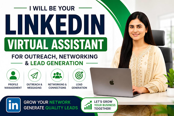 be your linkedin VA for outreach, networking, and lead generation
